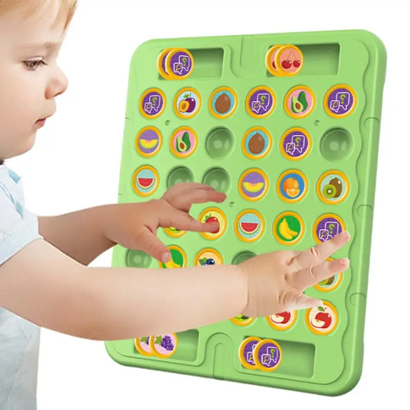 Game Board Travel Fruit Flipping Chess Classic Strategy Game Fruit Flipping Card Board Educational Family