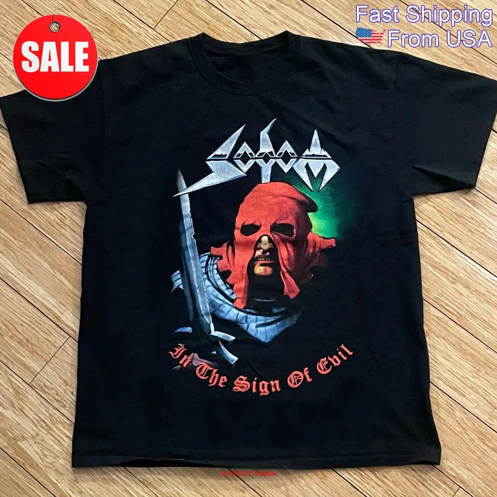 Новая футболка с длинным или коротким рукавом Sodom в знак зла для фанатов S 5XL 1LU375