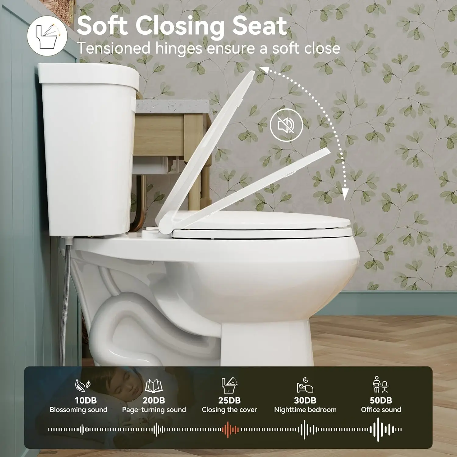 19 Inch Tall Toilets, Extra High Toilets with Comfort Chair Height Seat, 1.1/1.6 GPF Dual Flush Two-Piece Toilet, 12" Rough In 6