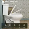 19 Inch Tall Toilets, Extra High Toilets with Comfort Chair Height Seat, 1.1/1.6 GPF Dual Flush Two-Piece Toilet, 12" Rough In 6