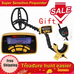 Détecteur professionnel de métaux souterrains, mise à niveau MD6350, excavateur d'or et chasseur de trésors MD6250 mis à jour MD 6350, pointeur d'affichage LCD 