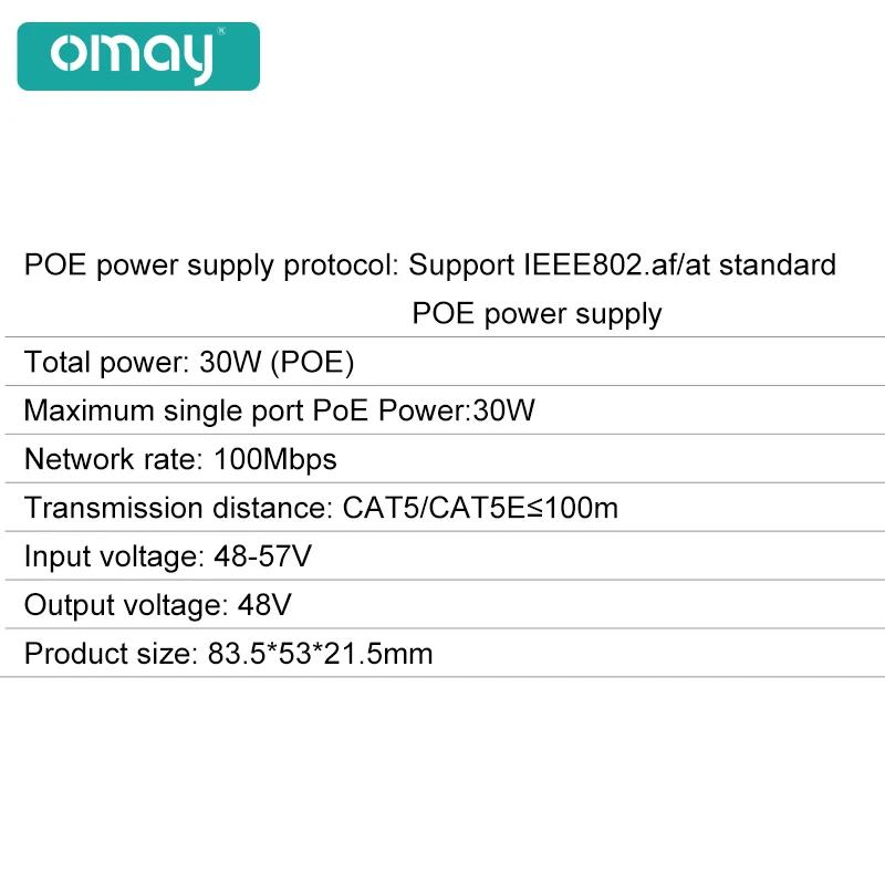 Poe Extensor Ferramentas Função de Proteção contra Raios Iee 802.3af at Padrão 48v para Nvr ip Câmera Poe Extensor 100 Metros - Imagem 2