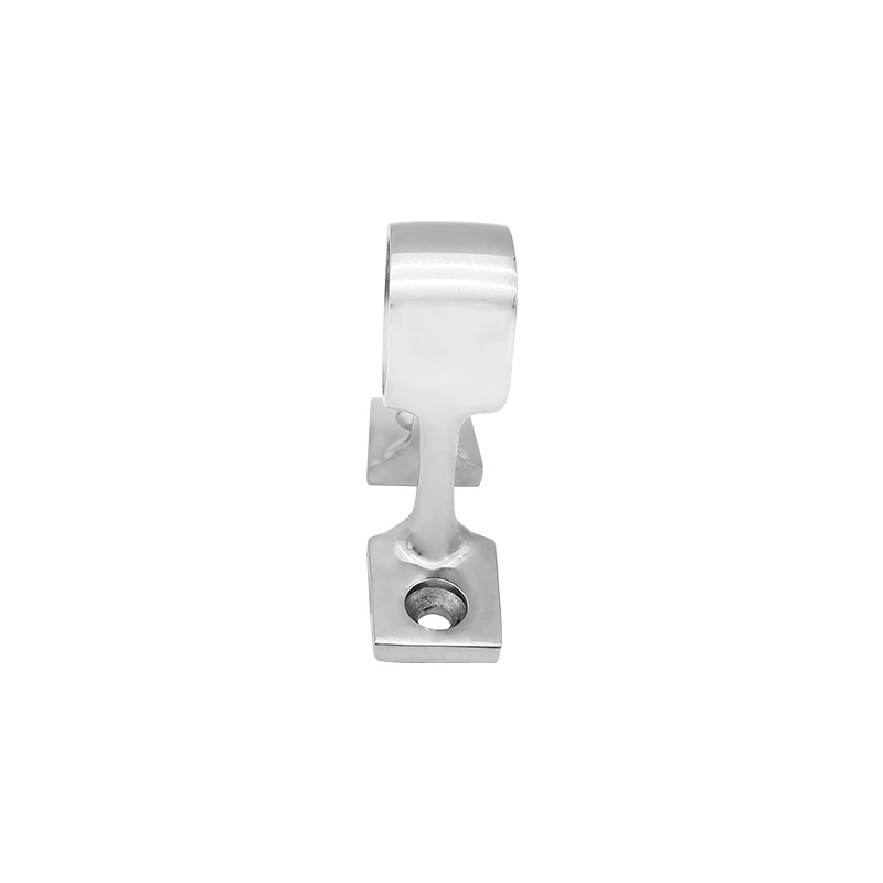 Premium 316 Stainless Steel Marine Hand Rail Fitting - 25mm, 90 Degree Stanchion Support