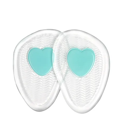 Ladies High Heel Shoe Insole Female Half Pad Reduces Friction Pain Soft Silicone Forefoot Pad Anti-skid Foot Care Pads
