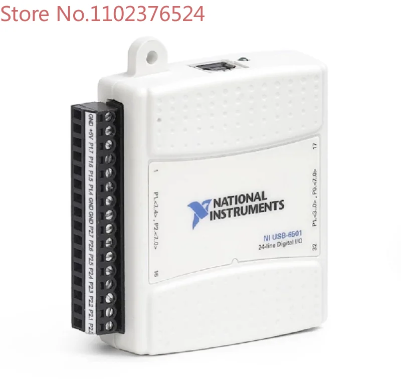 

NI USB-6501 (24 channels, 8.5 mA) 779205-01 can be equipped with driver CD instruction manual