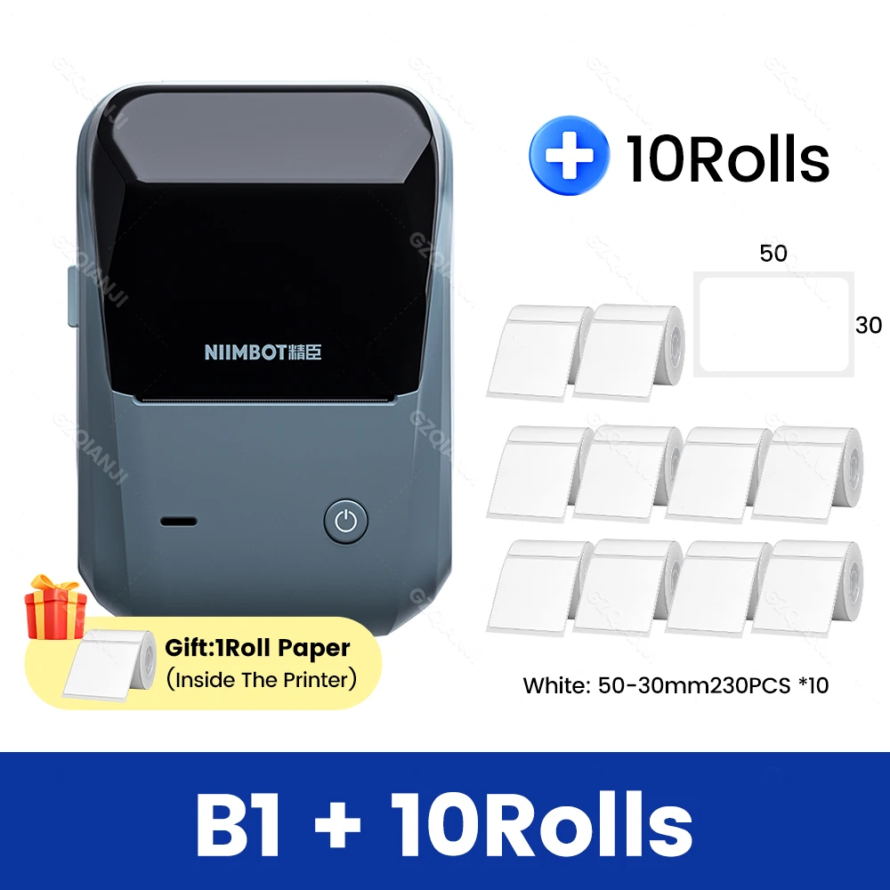 B1 Niimbot Label Printer Maker Wireless Sticker Labeller Tape Inclusi Più Modelli Disponibili Per I Rotoli Di Carta Per La Casa Del Telefono