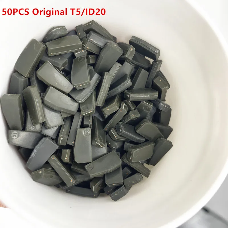 

50pcs car key chip OriginalTransponder chip T5 Ceramic Chip ID20 ID 20 ID 13 T20 ID13 used for VW / Honda / Benz key