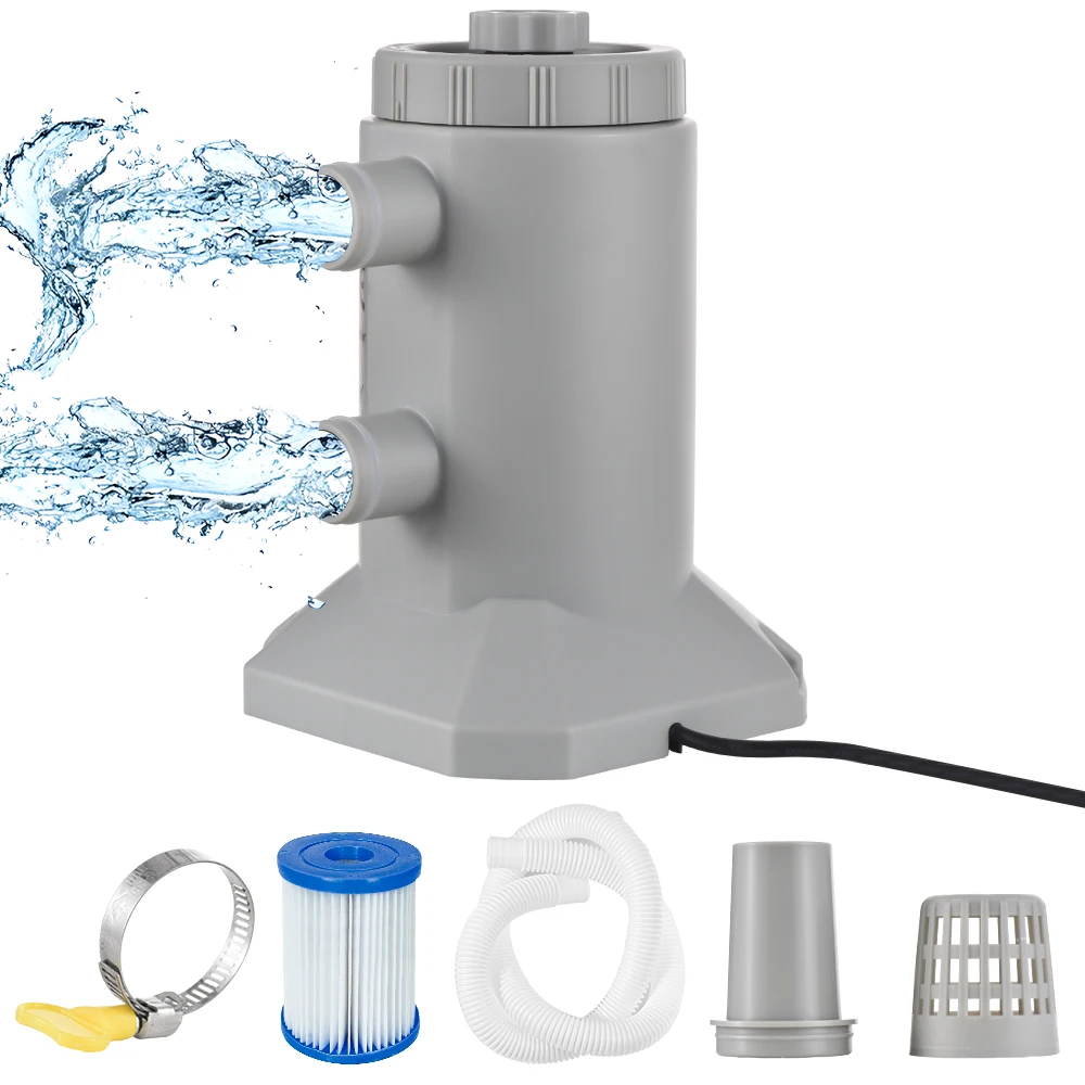 55w 250l/h Durchfluss wasser patronen filter pumpe für oberirdische Pools Rate geräuscharm verbesserte Zirkulation und Filtration Pool Werkzeug