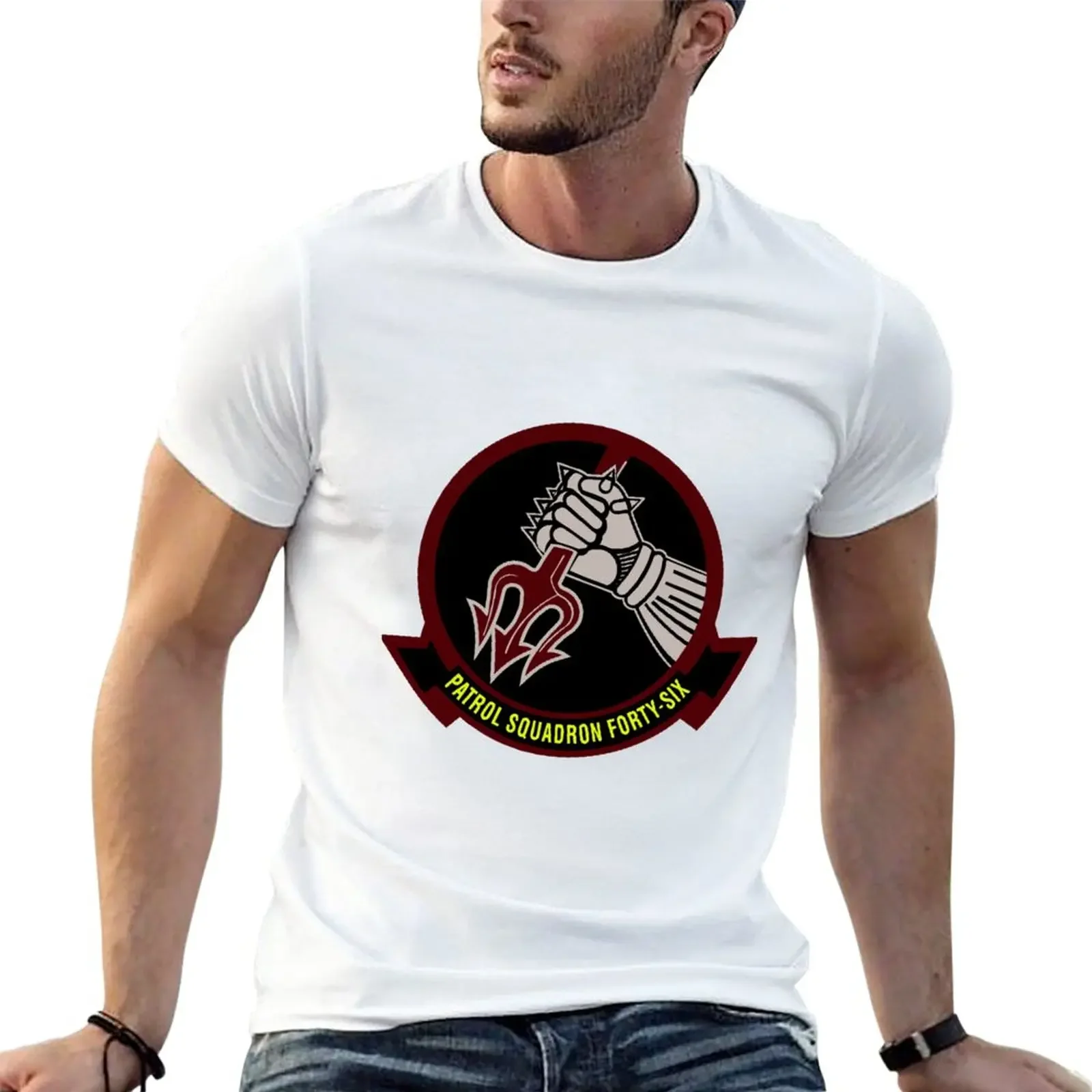 Vp-46 Grey Knights Current Crest T-Shirt Sport Fans Plain Mens T-Shirt Pack