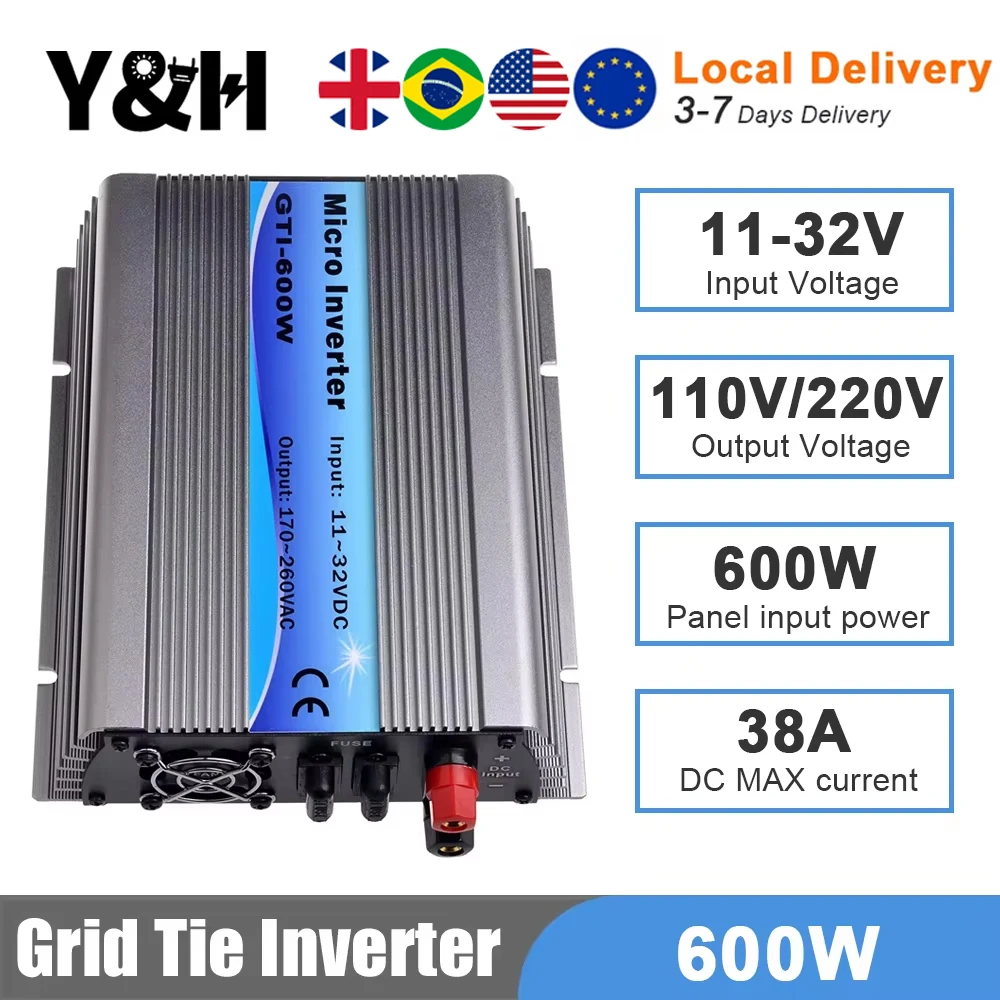 Y & H-MPPTソーラーグリッドタイインバーター、純粋な正弦波