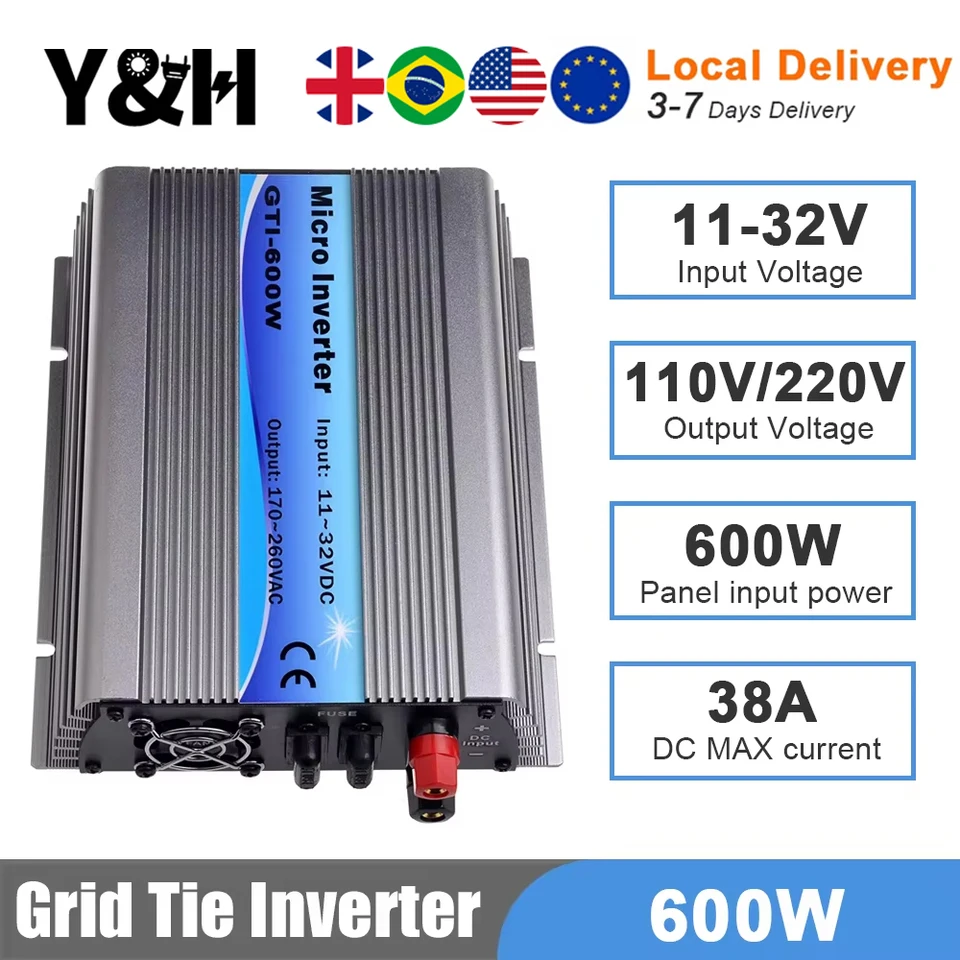 Y & H-MPPTソーラーグリッドタイインバーター、純粋な正弦波