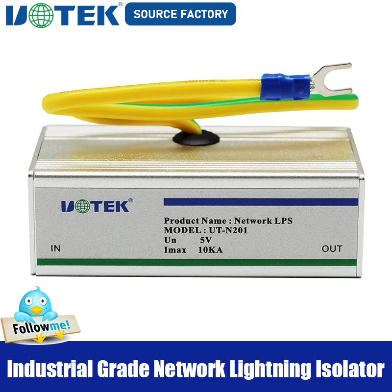 Discount Industrial Grade Network Lightning Isolator Arrester Isolation Module Surge Protector UT-N201