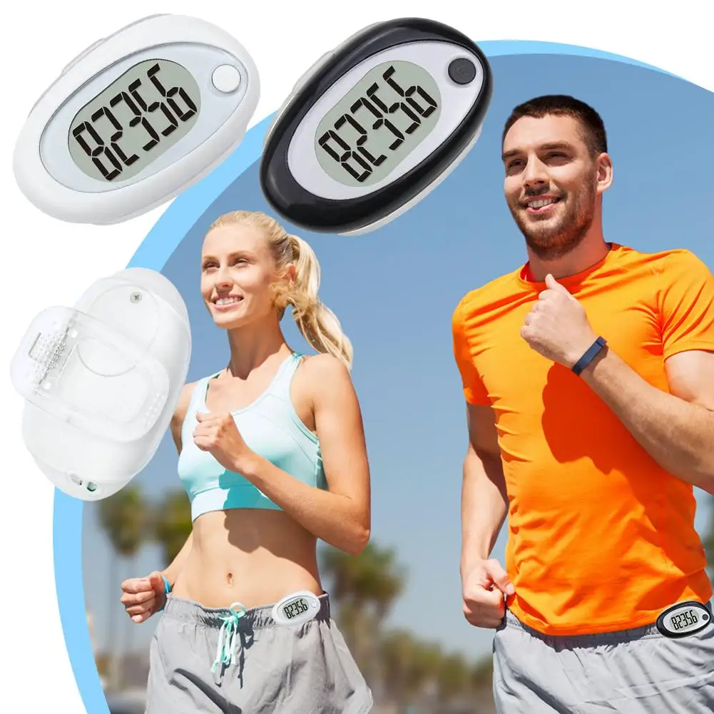 Walking 3d Pedometer Simple Step Counter Walking Distance Counter Tracker Calorie Monitor Miles Step Daily Y6h5