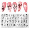 12*6cm 2*6cm Nail Art Templates Stamping Plate Design Flower Animal Glass Temperature Lace Stamp Templates Plates Image 3