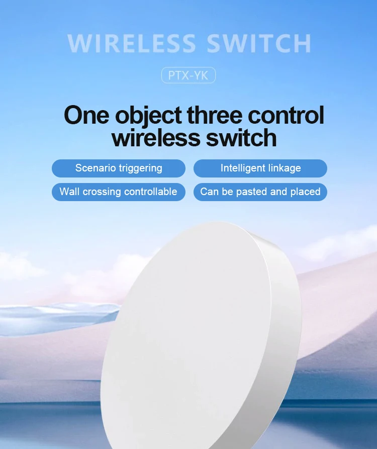 PTX Smart Wireless Mini Switch Key Bluetooth Connection Remote Button Home Secur
