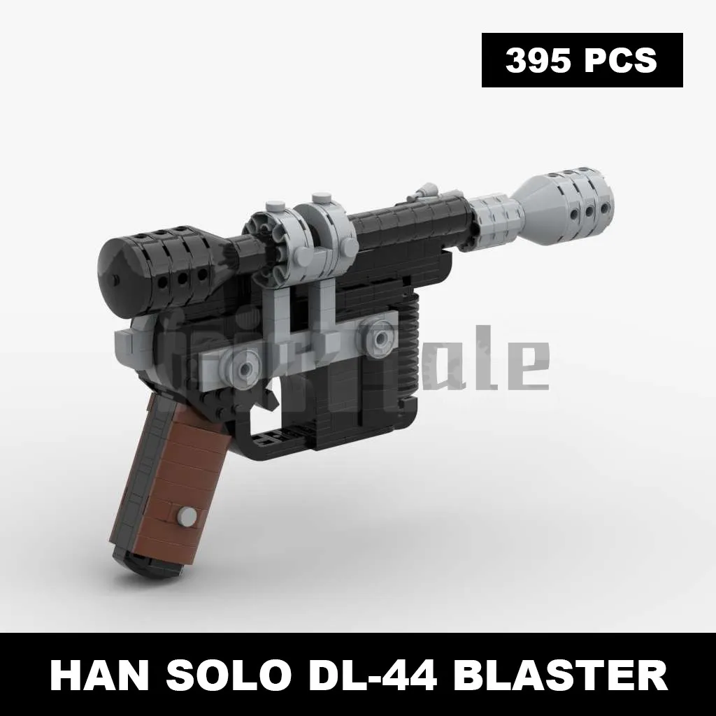 

Moc-33590 Han Solo DL-44 Blasting Grab Building Block Toys 395pcs Splice Model Small Decorative Ornaments Send Children Gift Toy