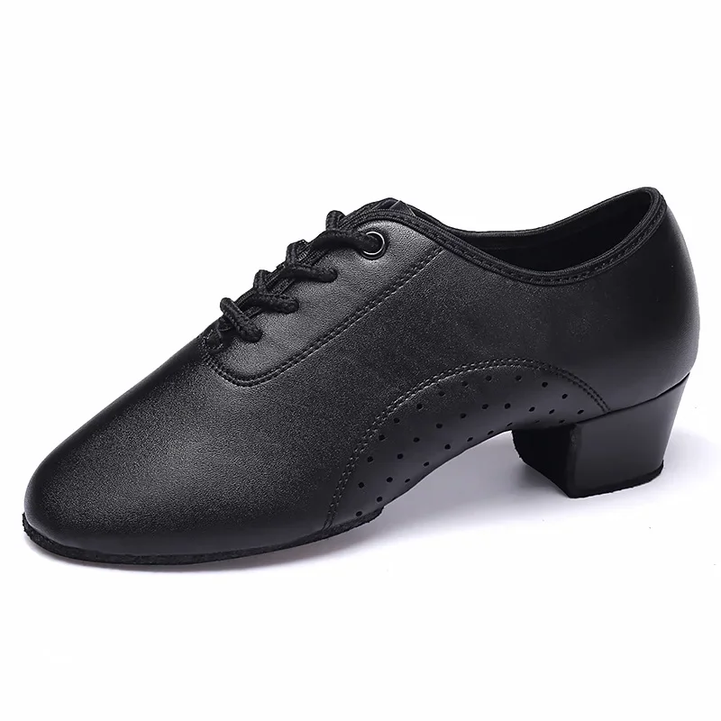 Scarpe Da Ballo Latino Uomo In Pelle, Suola Per Rotazioni Fluide, Tacco Per Stabilità, Per Tango E Sala Da Ballo
