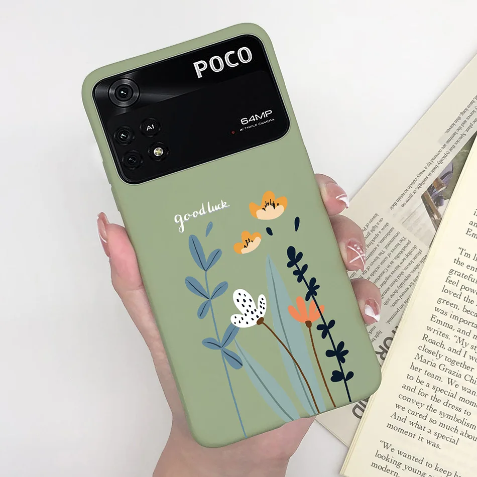 Charming Heart & Butterfly Floral Soft Silicone Matte Protective Phone Case