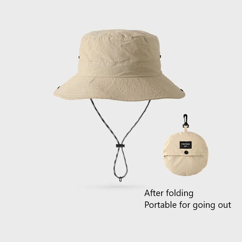 

2024 New Outdoor Fisherman's Hat Summer Fishing and Mountaineering Waterproof Breathable and Sunscreen Hat Foldable Storage Hat