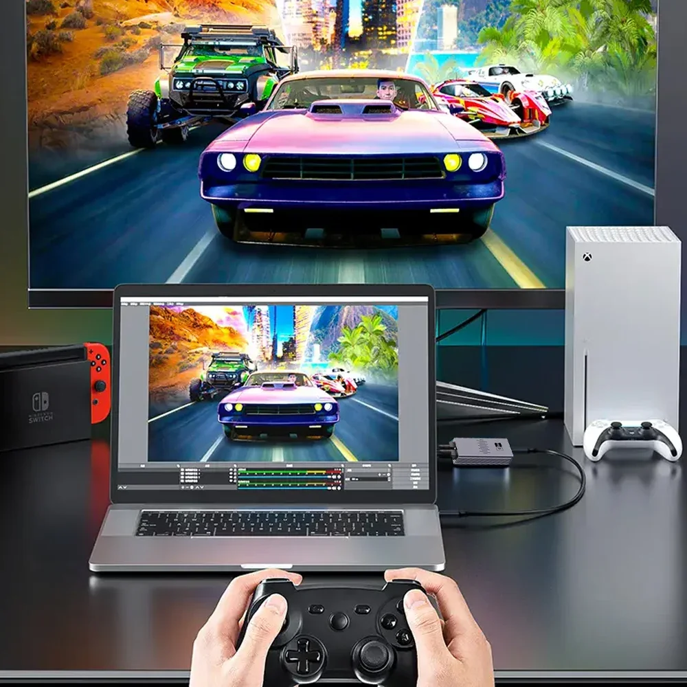 닌텐도 스위치 PS4 PS5 카메라용 비디오 캡처 스트리밍, MS2131, USB3.0, 1080P, 60FPS 녹화 보드 캡처
