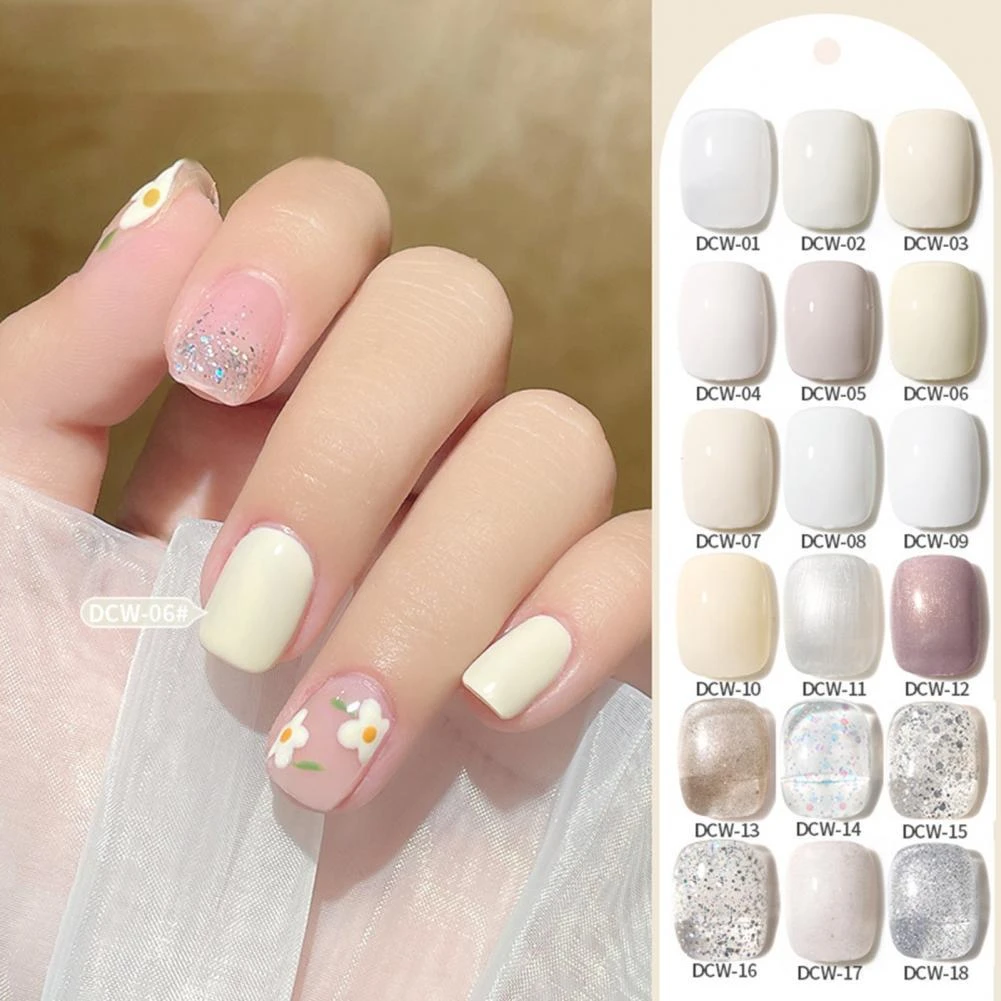 15ml Nail Gel Polish Milky White Pearl Cream Yellow Safe Odor-free  Long-lasting Lightweight Uv Glue Varnish For Girl - Nail Polish - AliExpress