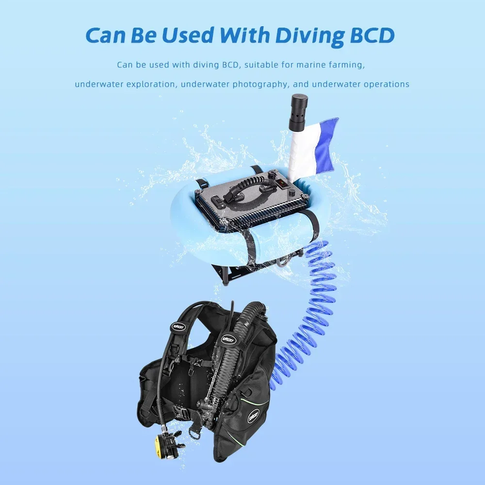 Standard Version Scuba Snorkel Hookah Swimming 11 Meters Diving ventilators Waterproof Portable Rechargeable Underwater SD-300 5