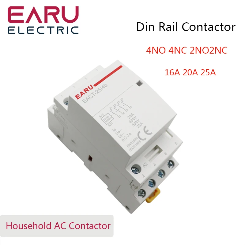 GEYA Modular AC Contactor 2P 16-100A 220V Automatic Household