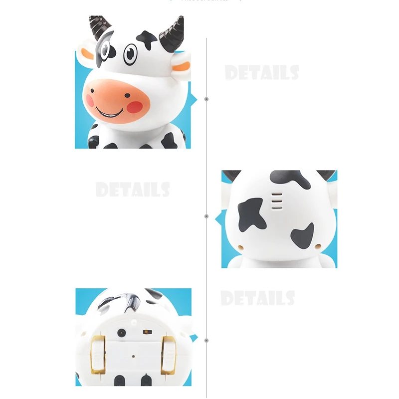 Follow Any Drawn Line Magic Pen Inductive Mouse Cow Robot Model Children Kids Toy With Sound And Light Children Gift 2