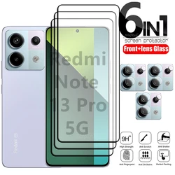 6-in-1 For Redmi Note 13 Pro Glass Redmi Note 13 Pro Tempered Glass 9H Screen Protector Xiaomi Redmi Note 13 Pro 5G Lens Glass