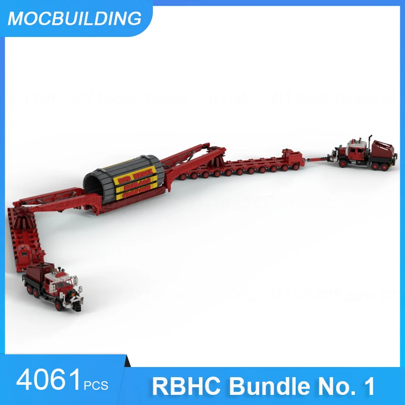 

MOC Building Blocks Red Brick Haulage Company Bundle No. 1 Cargo Model Transport Educational Creative Xmas Toys Gifts 4061PCS