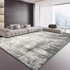 Light Luxury Abstract Carpets Living Room Decoration Grey Rugs Modern Home Sofa Foot Mat Bedroom Bedside Lounge Rug Washable 2