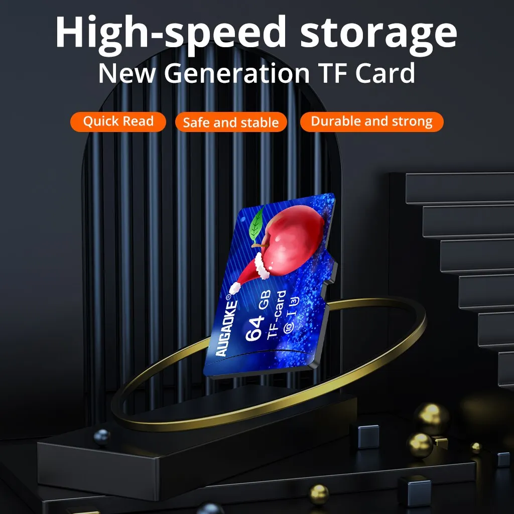 AUGAOKE ޸ ī 32GB 64GB 128GB A1 U3 Ŭ 10 ޴ ȭ ڵ ġ ǻ  SD ī 32GB 64GB TF ī 128GB