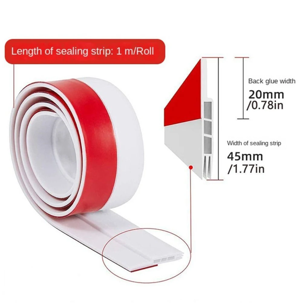 

100cm Door Bottom Seal Strip Under Door Weatherstrip Sealing Strips Draft Stopper Door Seal Anti-Cold Gap Blocker Windproof