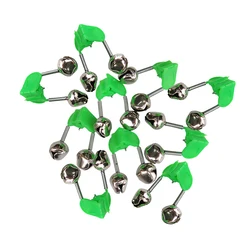 10 - Piece Fishing Rod Snap - On Clip with Double Ring Alert Bells (10pcs)