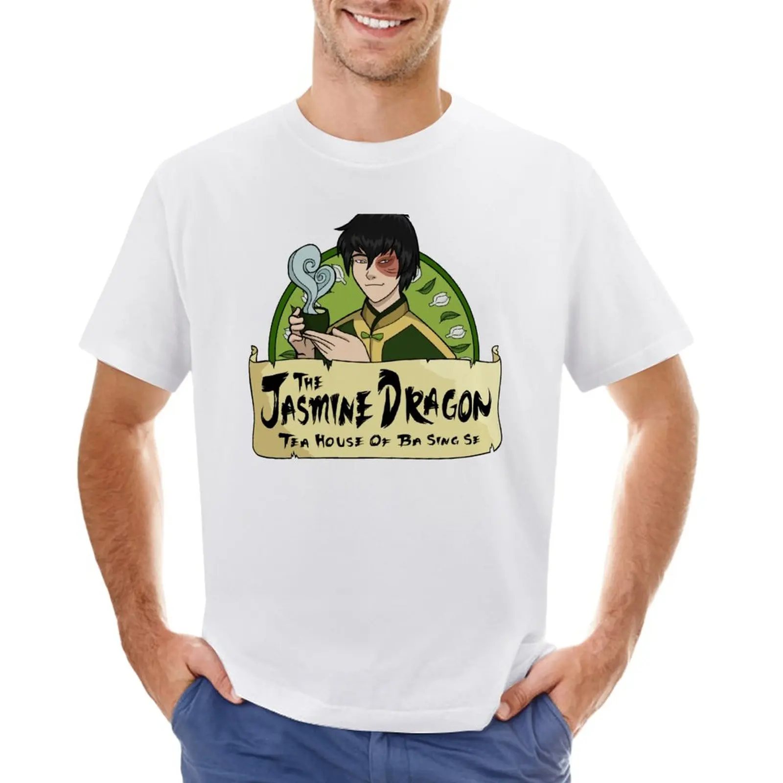The Jasmine Dragon Tea House-Con Prince Zuko T-Shirt Plain Summer Top T Shirt Uomo