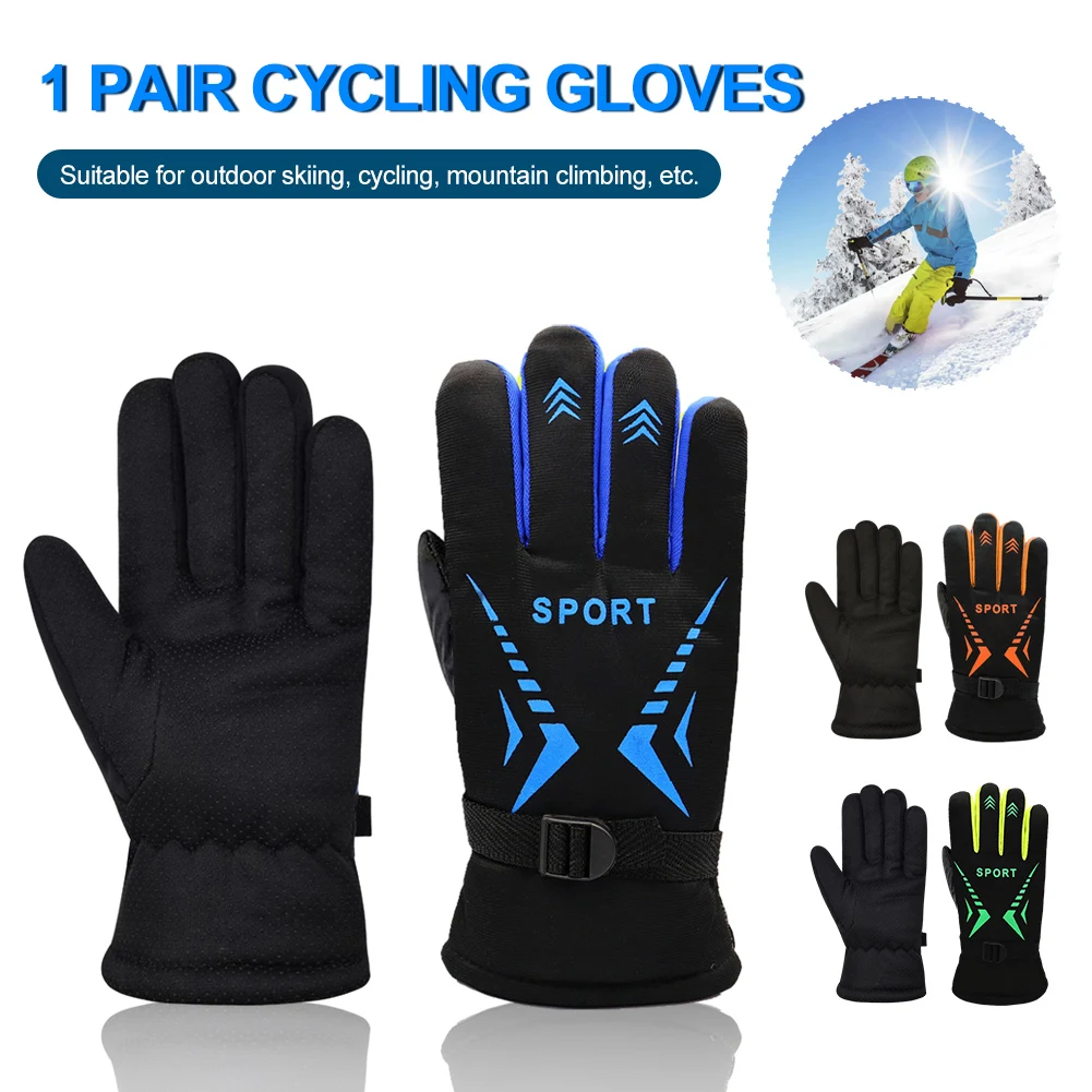 

Winter Warm Cycling Motorcycle Gloves Outdoor Waterproof Warm Sports Camping Gloves Men's and Women's Travel Gloves