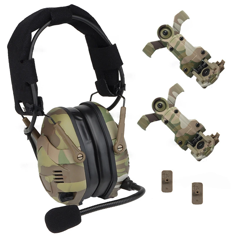 

Noise Reduction Tactical Bluetooth Headset OPS Core ARC Wendy M-LOK Helmet Hunting Shooting Tuning Noise Cancelling Headphones