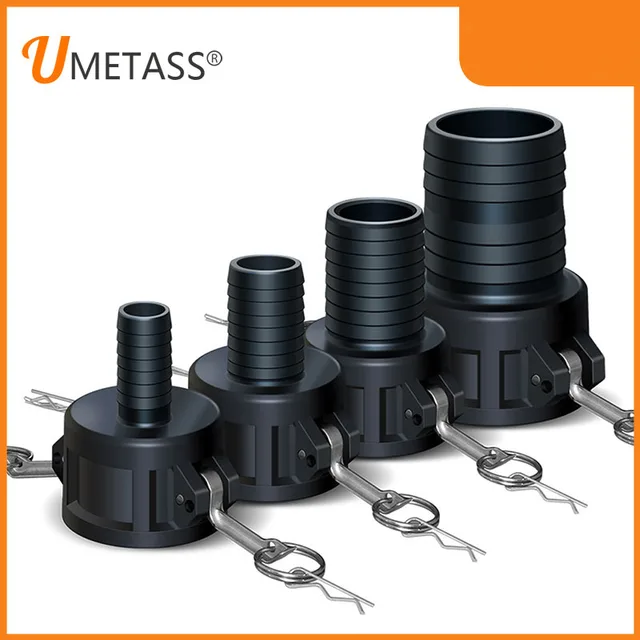 A Műanyag Kamara Vastag, 1 Hüvelykes 2 Tömlő Ibc Tartályszelepek Víztartály Csatlakozó Kerti Szerszám Kiváló Minőségű