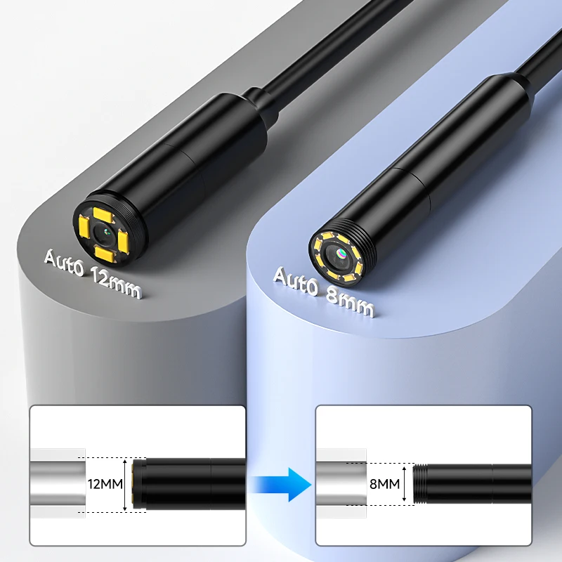 Cámara endoscópica IPS de 4,5 pulgadas HD1080P Cable rígido reemplazable de 15m cámara de enfoque automático de 5.0MP inspección impermeable boroscopio de alcantarillado de coche S0f1eeec6eaed419f9b19fa964ff05843P
