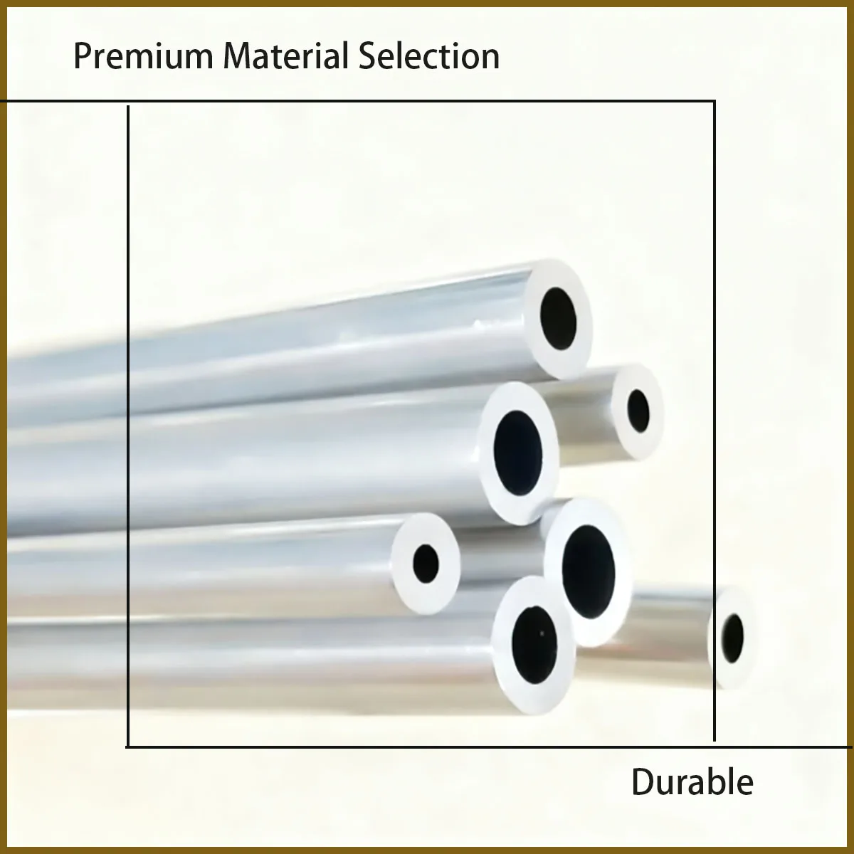 외경:9-14mm 원형 알루미늄 합금 튜브 - 길이: 300/500mm 직선 알루미늄 튜브, 산업 기계 및 DIY 프로젝트에 적합