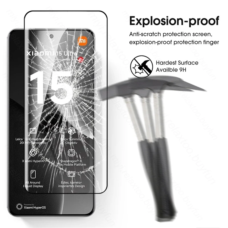 Premium 9D Curved Tempered Glass Screen Protector - Pack of 1-3 Pieces