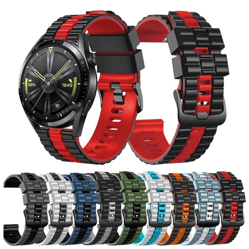 

Ремешок силиконовый для Huawei Watch GT2 GT 3 46 мм, спортивный браслет для Huawei GT 2 Pro/Watch 3/Runner Correa, 22 мм