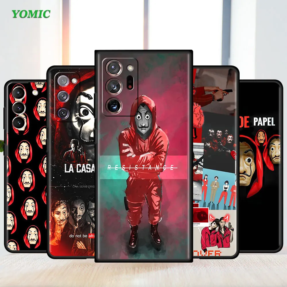 Shockproof Case for Samsung Galaxy S20 Fe S21 S22 Ultra Note 20 10 Phone Coque S10 S9 Plus Spain TV Money Heist House Paper La |