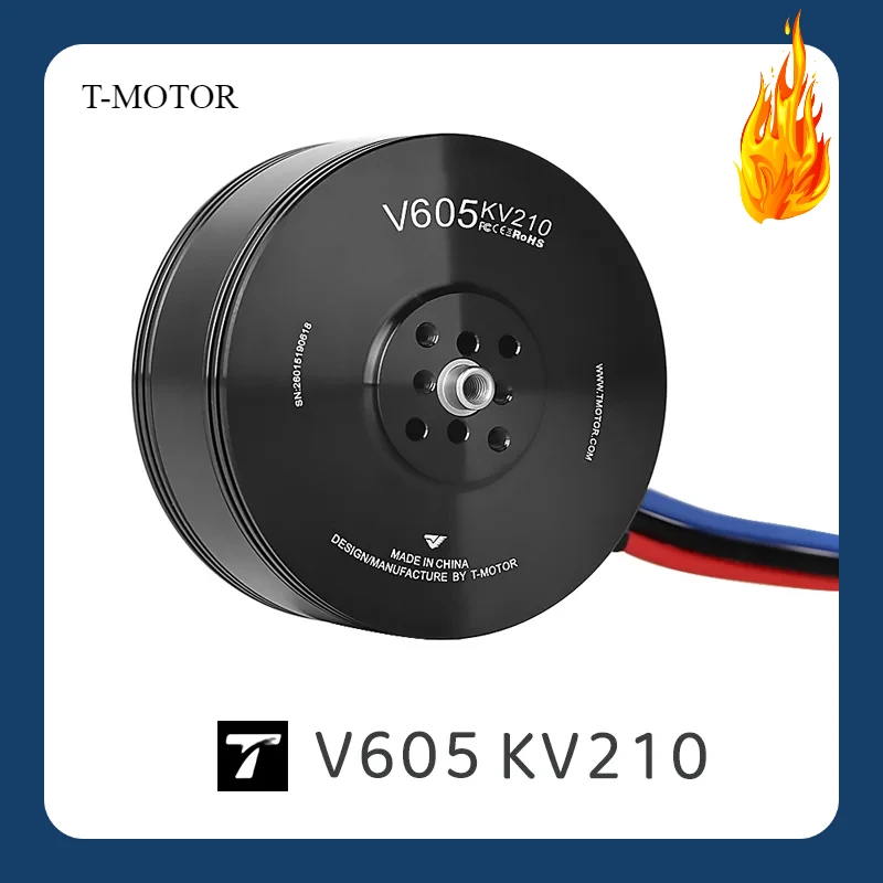V605 T-MOTOR KV210 Двигатель БПЛА с вертикальным/фиксированным крылом Максимальная мощность 3200 Вт/длительность 180 с Максимальный ток 70 А/длительность 180 с thumbnail 2
