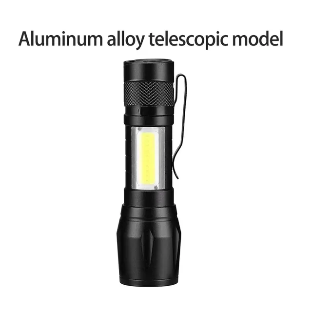  Multifunctional Mini Flashlight 511/513cob Side Light USB Charging Outdoor Household Portable Lighting Work Light 