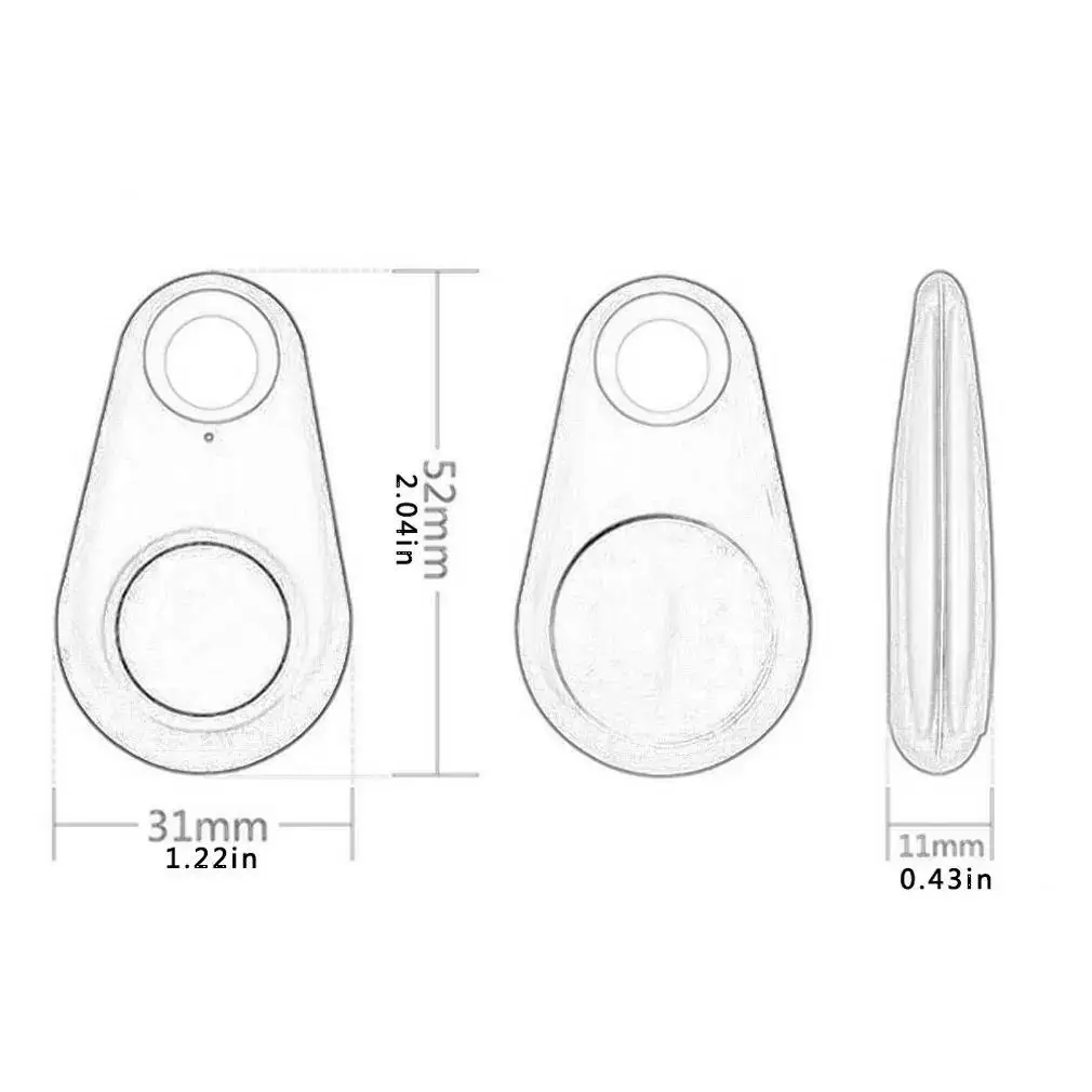 1-5pcs GPS Tracker Mini Fashion Smart Pets Anti Lost Alarm Wireless Child Bag Key Finder Locator Reminder Selfie Shutter Control