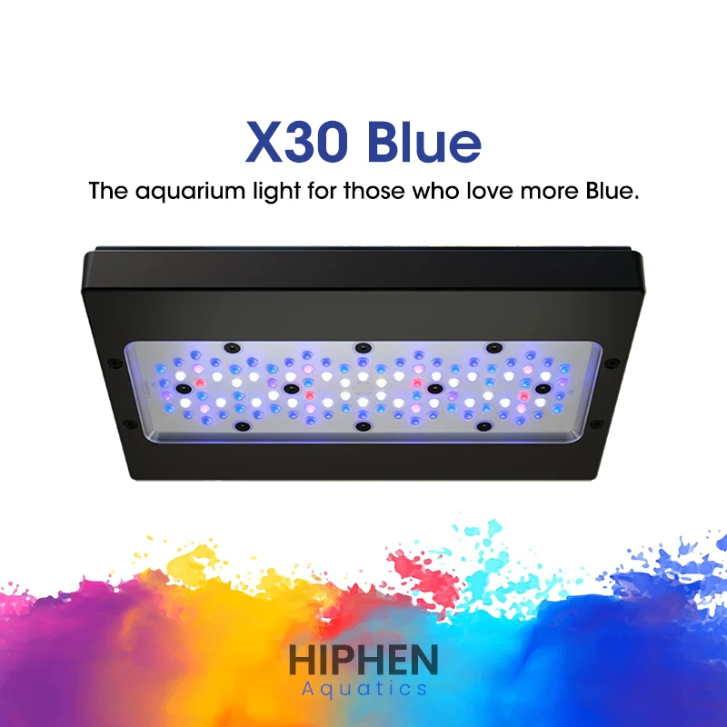 X30 modrá 215W plný spektrum WIFI APP ovládání lodní akvárium LED útes lehký pro korál útes ryba komora