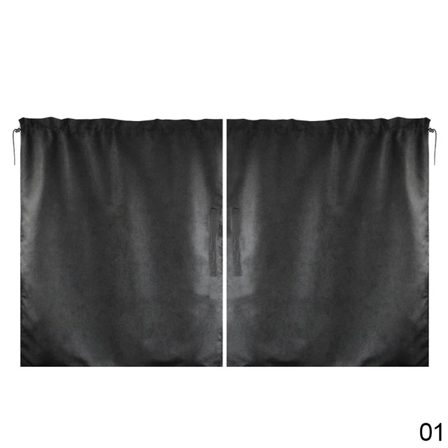 2PCS Car Isolation Curtain Sealed Taxi Cab Partition Protection