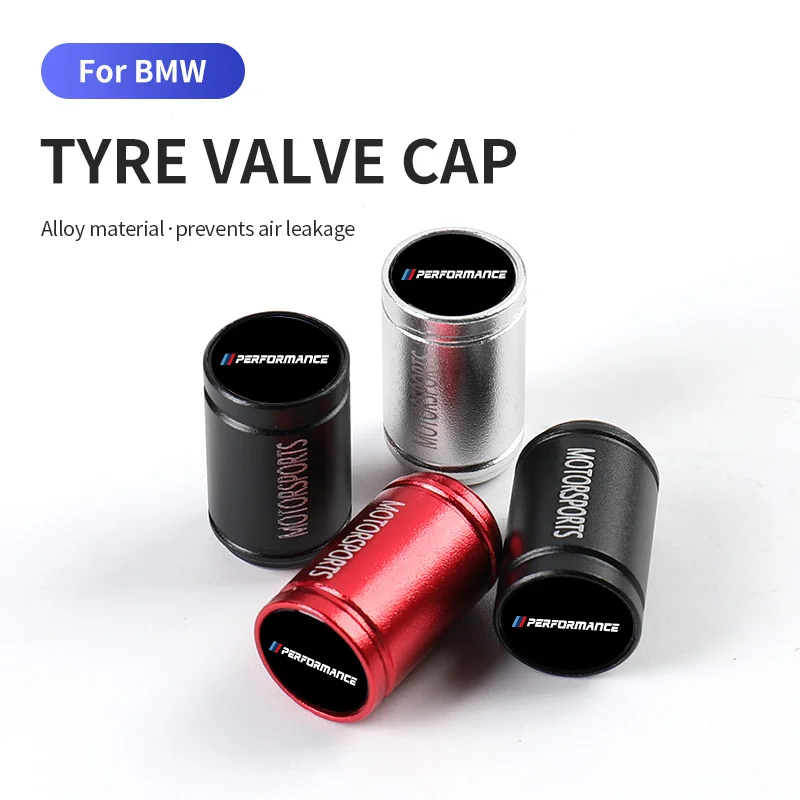 Car Styling Metal Wheel Stem Covers Tire Valve Caps Decoration For Bmw