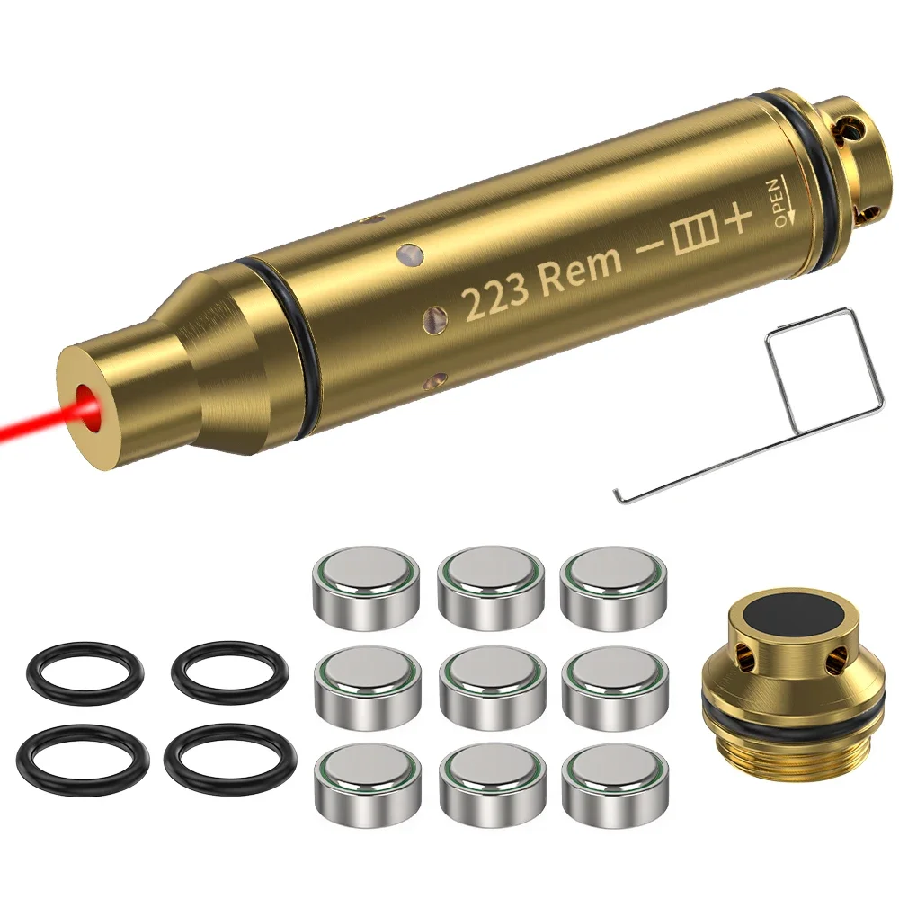 223 Red Dot Laser Training Cartridge Dry Fire Tactical Bullet Trainer Pistol Marksmanship Practice Accuracy Improvement dry fire laser trainer laser bullet training cartridge